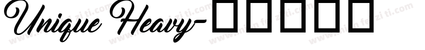 Unique Heavy字体转换